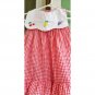 A Tiny Tots Original Vintage Little Girl’s Gingham Embroidered Ruffle Circle Skirt Dress Size 2
