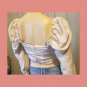 Windsor Boho Gothic Smocked Gathered Puff Sleeve Button down Crop Top NWT