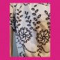 American Eagle Outfitters Retro Black & White Embroidered Sexy Boho Crop Top NWT