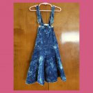 PIPER Girl’s RETRO Cotton Blue Denim Overall Jumper Dress Size 10