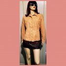 Vintage 90s Tan Micro Suede Button-down Boho Western style Cowgirl Shirt M. Vintage 90s Tan Micro Suede Button-down Boho Western style Cowgirl Shirt M.