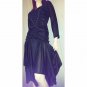 80s Diva Ruched Formfit Ultimate GLAM Rhinestones & Lace Sexy Black Party Dress 7/8 S.