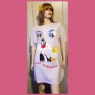Vintage 90s Looney Tunes Sylvester & Tweety Tweet Temptation Oversize Sleep Shirt T Shirt 1998 O/S Vintage 90s Looney Tunes Sylvester & Tweety Tweet Temptation Oversize Sleep Shirt T Shirt 1998 O/S