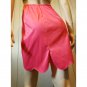 SEXY 60s MOD ELECTRO NEON Pink VF Satin Slip Skirt S pinup glam