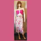 Vintage Y2K Sag Harbor Pink Rose Floral Print Maxi Skirt Size 14P