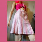 Vintage 90s Pastel Rainbow Candy Striped Springtime Mini Skirt Size S Vintage 90s Pastel Rainbow Candy Striped Springtime Mini Skirt Size S