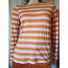 Sonoma Retro Neapolitan Stripes Long Sleeve Cotton T-shirt Size S