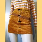 Forever 21 Rust Caramel Corduroy Fit & Flare Boho Retro Mini Skirt Size S Forever 21 Rust Caramel Corduroy Fit & Flare Boho Retro Mini Skirt Size S