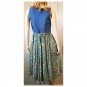 Vintage 90s Button-down Boho Cottagecore Garden Floral Print Maxi Dress Size 8