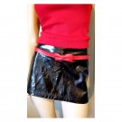 Vintage Rockabilly Pinup Bright Cherry Red Shiny Vinyl Bow Belt Vintage Rockabilly Pinup Bright Cherry Red Shiny Vinyl Bow Belt
