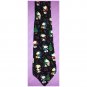 Vintage Peanuts SNOOPY I Love Christmas Holiday Musical Notes Novelty Print Mens Silk Neck Tie