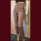 Nasty Gal Ladies Gingham Tapered Trousers High Waisted Pants Rockabilly Punk Size 4 NWT