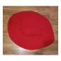 Vintage 70s Brightest Cherry Red Soft Acrylic Fit & Flare Circle Skirt wOw! XS