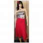 Vintage 70s Brightest Cherry Red Soft Acrylic Fit & Flare Circle Skirt wOw! XS