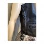Biker Babe Black Leather Button-down Motorcycle Vest River Rd Size L