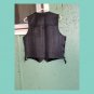 Biker Babe Black Leather Button-down Motorcycle Vest River Rd Size L