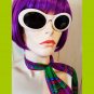 RETRO MOD 60s Style White Cateye Sunglasses
