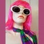 RETRO MOD 60s Style White Cateye Sunglasses