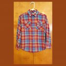 Vintage L.L. Bean Boy’s Kids Button down Cotton Plaid Flannel Shirt Size M 10-12