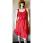 Vintage Y2K Red Polka Dot Retro Rockabilly Jumper Babydoll Sun Dress Sz M