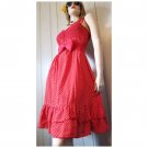 Vintage Y2K Red Polka Dot Retro Rockabilly Jumper Babydoll Sun Dress Sz M Vintage Y2K Red Polka Dot Retro Rockabilly Jumper Babydoll Sun Dress Sz M