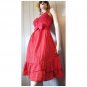 Vintage Y2K Red Polka Dot Retro Rockabilly Jumper Babydoll Sun Dress Sz M