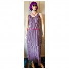 Talbots Bright Daisy Print Jersey A-line Maxi Dress Size S