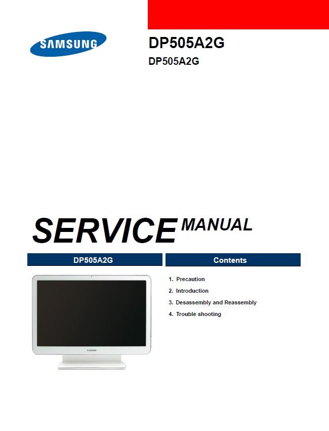 Samsung DP505A2G Service Manual