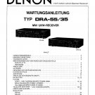 Denon DRA-55 ,DRA-35 German Receiver Service Manual PDF (SBTDN1308)