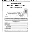 Denon DRA-1000 Receiver Service Manual PDF