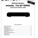 Denon TU-215RD Stereo Tuner Service Manual PDF (SBTDN1346)