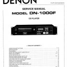 Denon DN-1000F CD Player Service Manual PDF (SBTDN2171)