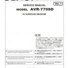 Denon AVR-770SD Ver.1 Surround Receiver Service Manual PDF
