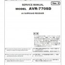 Denon AVR-770SD Ver.2 Surround Receiver Service Manual PDF