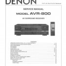 Denon AVR-800 Surround Receiver Service Manual PDF (SBTDN1376)