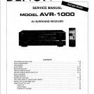Denon AVR-1000 Surround Receiver Service Manual PDF (SBTDN1380)