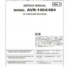 Denon AVR-1404 ,AVR-484 Ver.1 Surround Receiver Service Manual PDF (SBTDN1387)