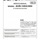 Denon AVR-1404 ,AVR-484 Ver.2 Surround Receiver Service Manual PDF (SBTDN1388)