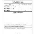 Denon AVR-2311CI ,AVR-2311 ,AVR-891 Ver.2 Surround Receiver Service Manual PDF (SBTDN1419)