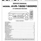 Denon AVR-1600 ,AVR-1600RD Surround Receiver Service Manual PDF (SBTDN1459)