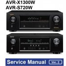 Denon AVR-X1300W ,AVR-S720W Ver.2 Network AV Receiver Service Manual PDF (SBTDN1797)