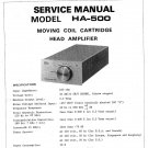 Denon HA-500 Head Amplifier Service Manual PDF (SBTDN1738)
