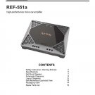 Infinity REF-551a Ver.1.0 Car Power Amplifier Service Manual PDF (SBTINF3291)