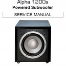 Infinity Alpha 1200s Rev.2 Powered Subwoofer Service Manual PDF (SBTINF3360)