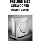 Infinity Prelude MTS Rev.6 Subwoofer Service Manual PDF (SBTINF3431)