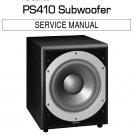 Infinity PS-410 Rev.0 Subwoofer Service Manual PDF (SBTINF3444)