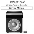 Infinity PSW-310W Rev.3 Wireless Powered Subwoofer Service Manual PDF (SBTINF3467)