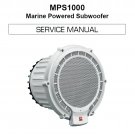 JBL MPS1000 Rev.1 Marine Powered Subwoofer Service Manual PDF (SBTJBL4410)