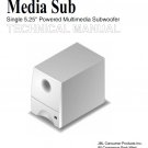 JBL Media Sub Powered Multimedia Subwoofer Service Manual PDF (SBTJBL4439)