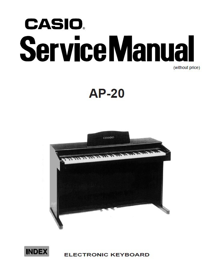Casio AP-20 Electronic Keyboard Service Manual PDF (SBTCS2549)